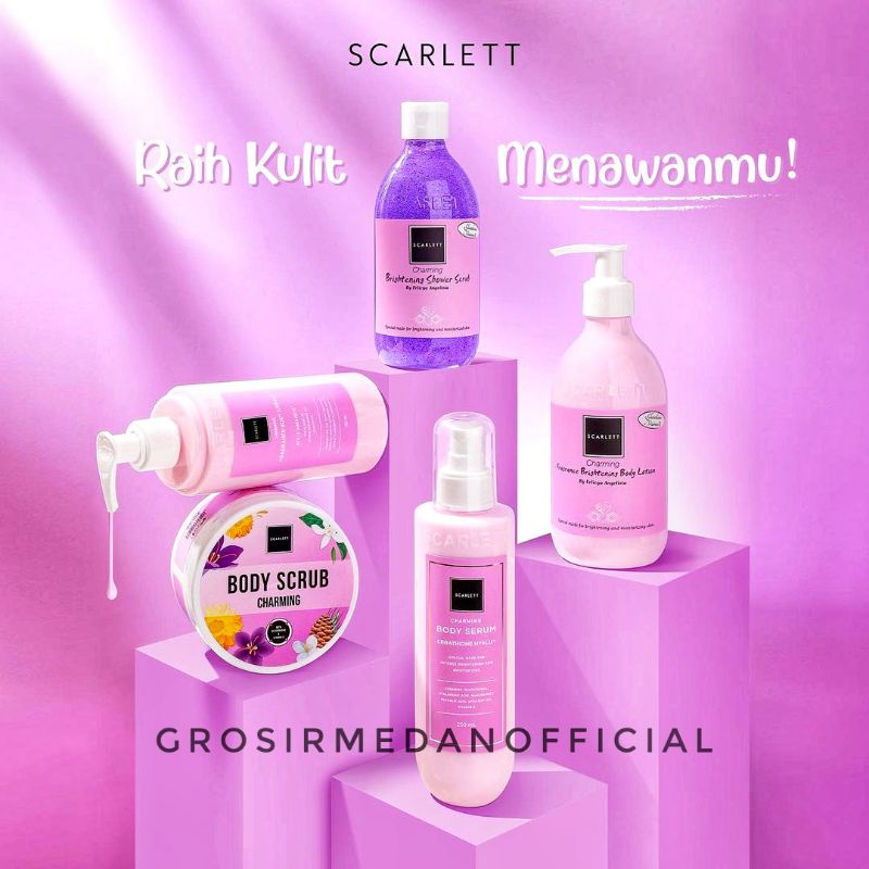 SCARLETT WHITENING CHARMING SERIES - WANGI LEMBUT MENCERAHKAN