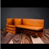 Rak dinding kayu rak gantungan kunci rak kayu serbaguna