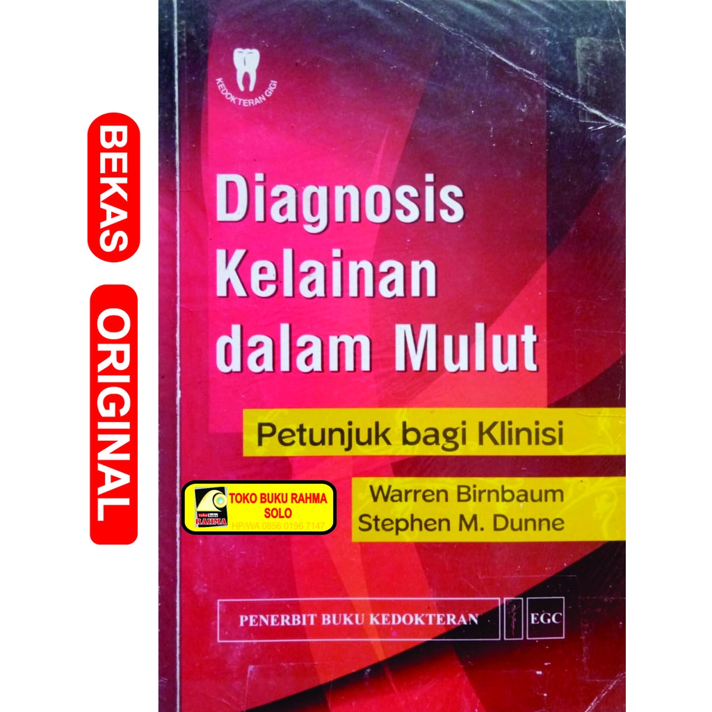 Diagnosis Kelainan dalam Mulut Petunjuk bagi Klinisi Warren Birnbaum Penerbit buku kedokteran EGC as