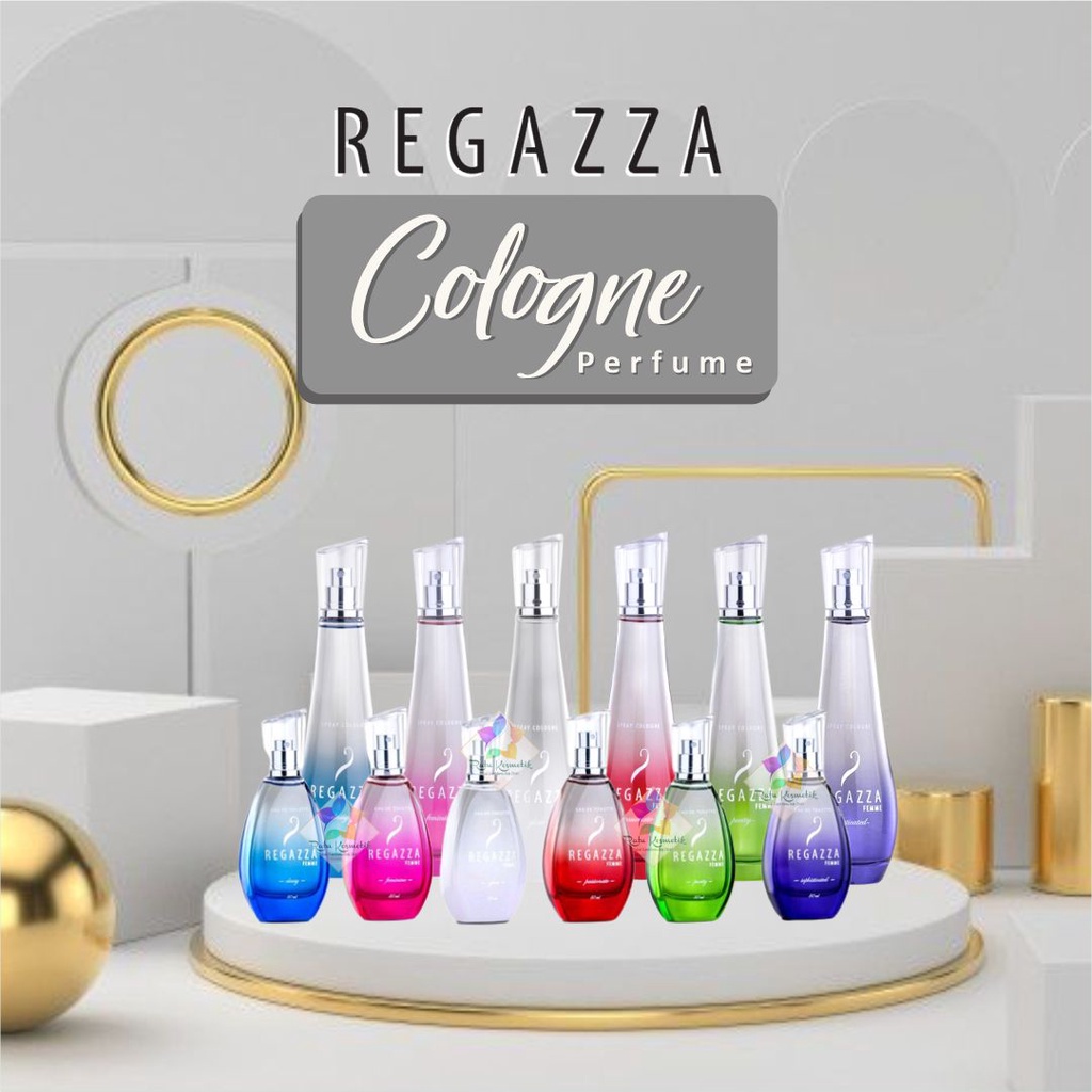 ❤ RATU ❤ Regazza Spray Cologne 50ml - 100ml | Parfum Badan Pria Wanita Casablanca Morris Evangeline Regaza