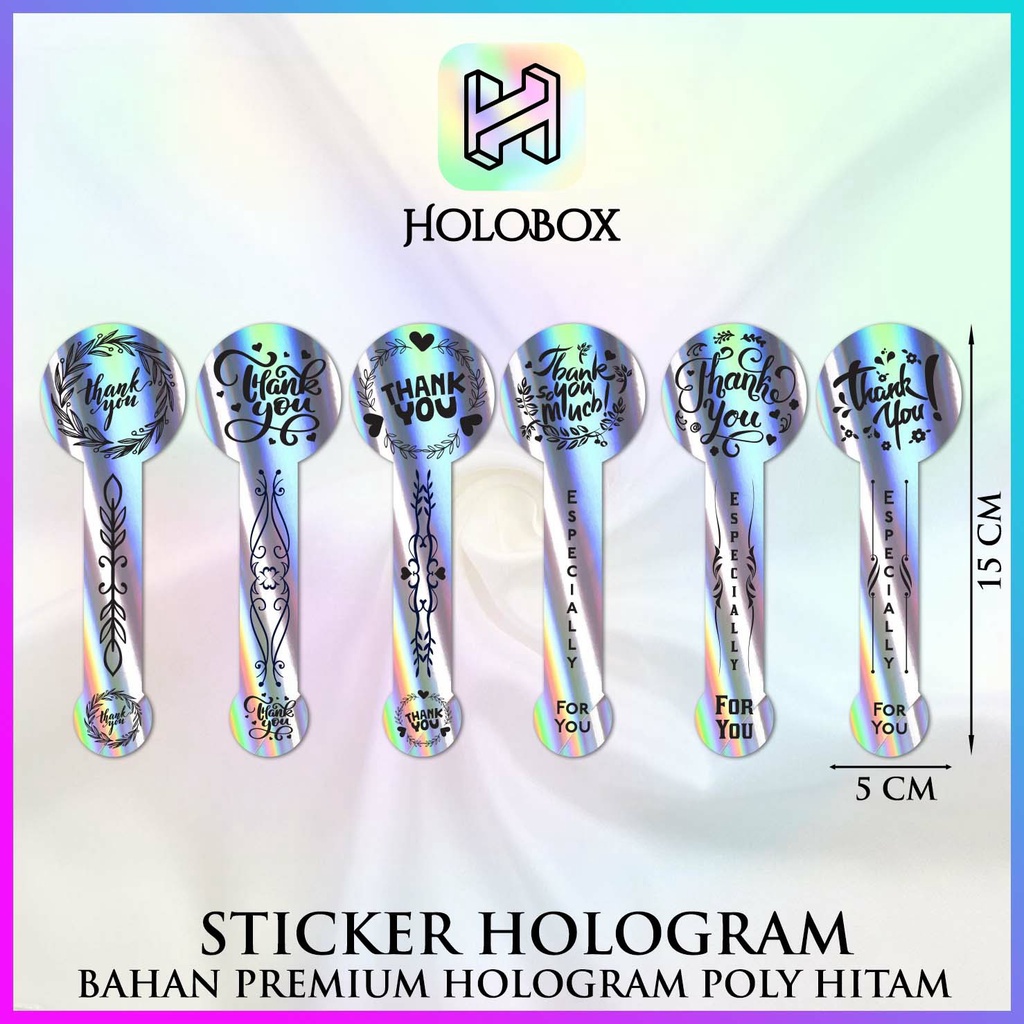 

Sticker|Sticker Murah | Sticker Silver|Sticker Thank You|(5x15)|S29