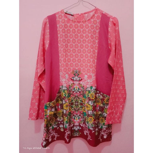 Tunik Zoya Pink Mozaik Preloved