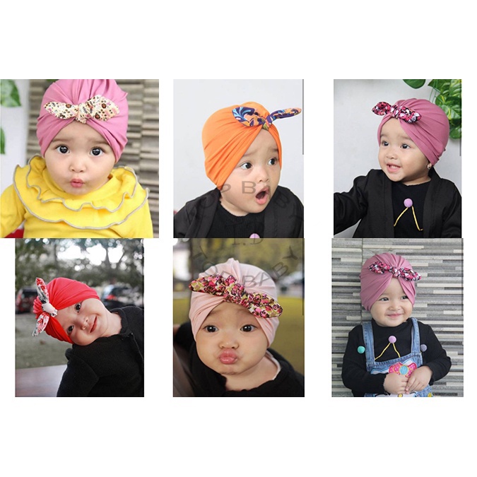 Turban Bayi Pita kelinci Motif - 4662