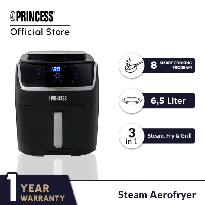 TERMURAH Princess Air Fryer/ Steam Airfryer 6.5L/ Penggoreng Tanpa Minyak /PERALATAN MASAK SET/PANCI