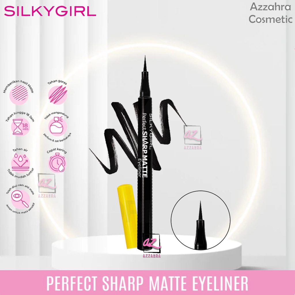 SILKYGIRL Perfect Sharp Matte Eyeliner Pen 01 Black