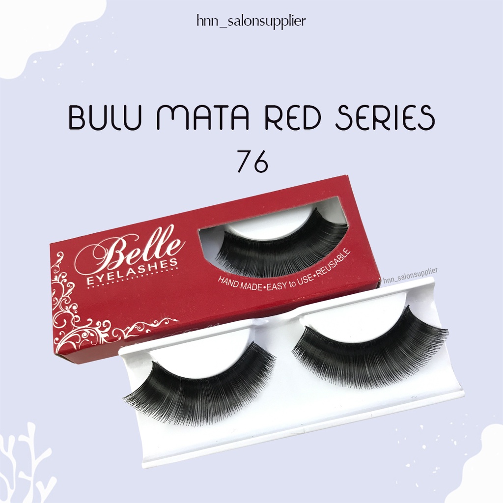 76 Bulu Mata Palsu Handmade Fake Eyelash Eye Lashes Lash Artifivial Belle Eyelashes