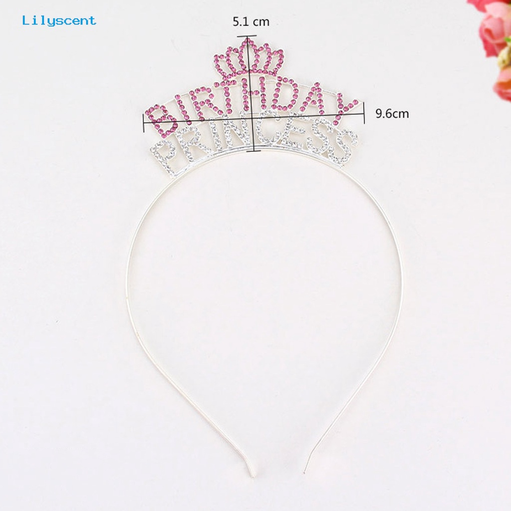 Headband Tiara Berlian Imitasi Stretch Untuk Ulang Tahun Anak Perempuan