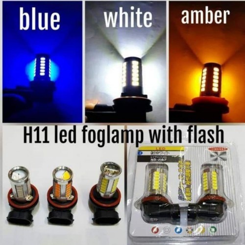 Lampu Led Foglamp MOBIL AVANZA XENIA DLL H11 92 led with flash A52