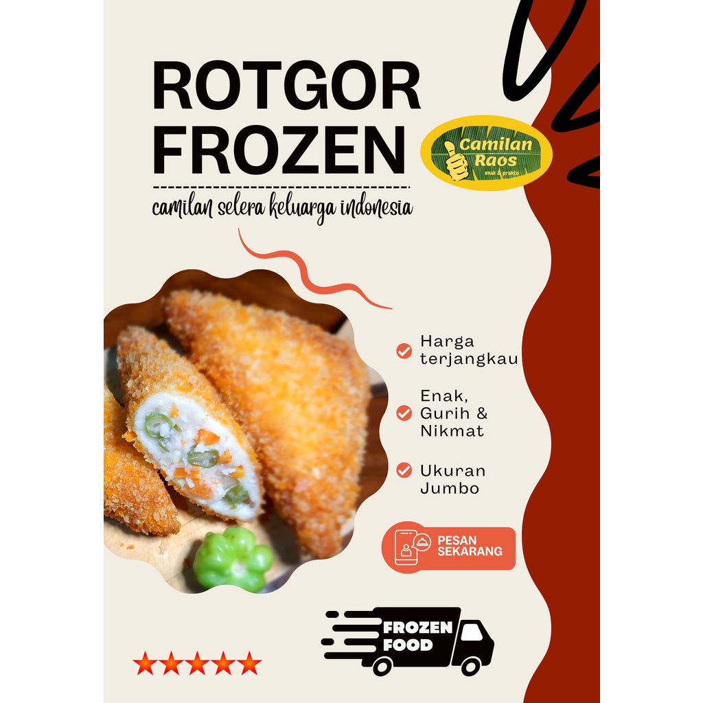 

ROTI GORENG FROZEN / ROTI GORENG HALAL / ROTI GORENG DAGING SAYUR