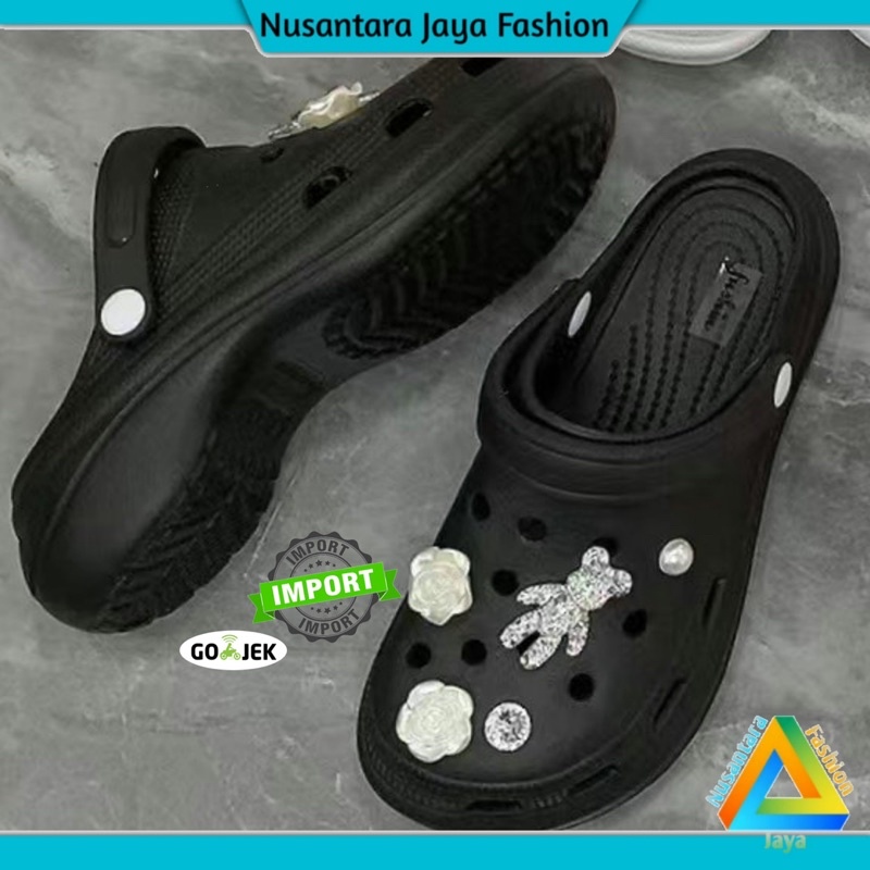 6CM Sandal Kokop Wanita Terbaru Kekinian 657-1