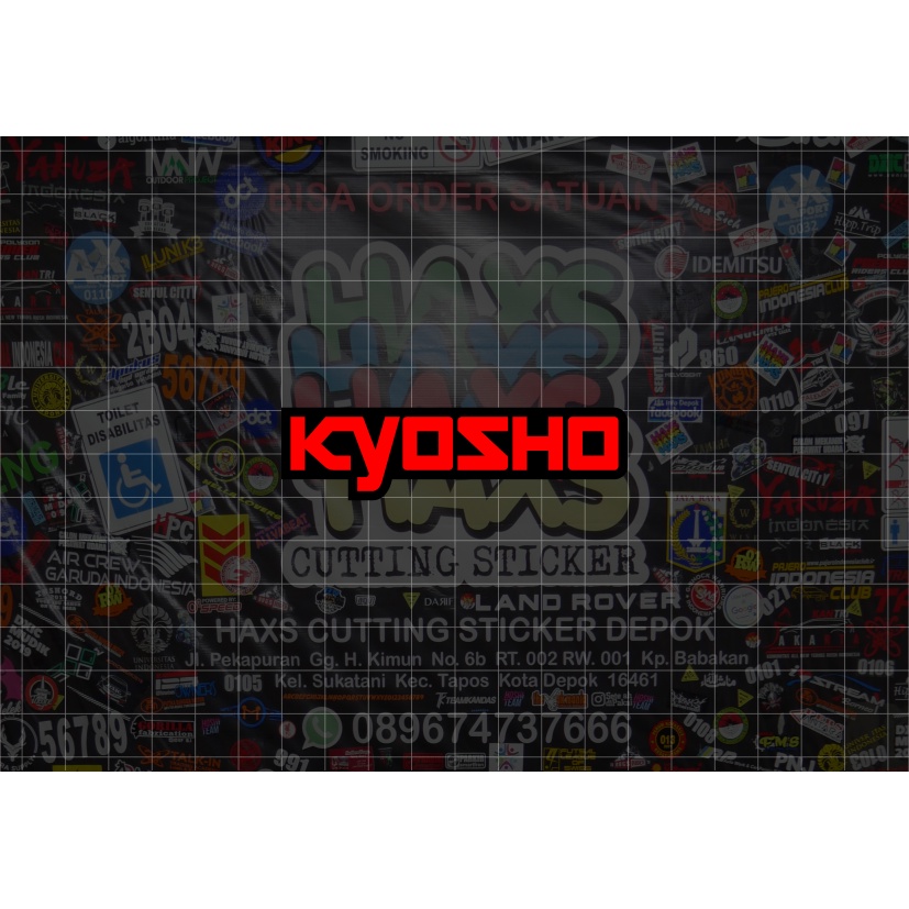 Cutting Sticker Kyosho Ukuran 8 Cm Untuk Motor Mobil