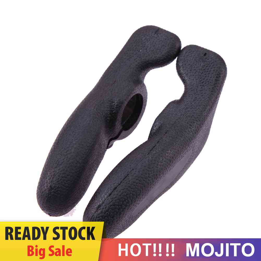 2pcs Grip Stang Sepeda Gunung Warna Hitam Untuk Outdoor