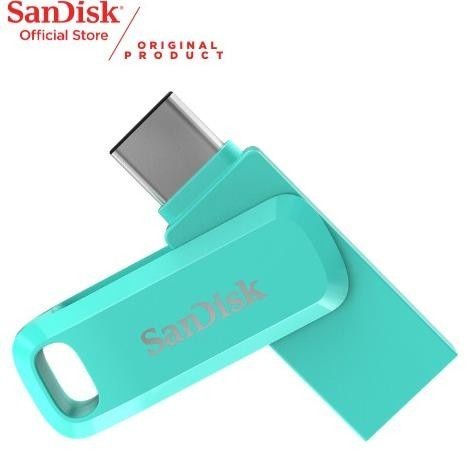 Sandisk  Flashdisk OTG 128GB USB Type-C USb 3.1 Ultra Dual Drive Go Green