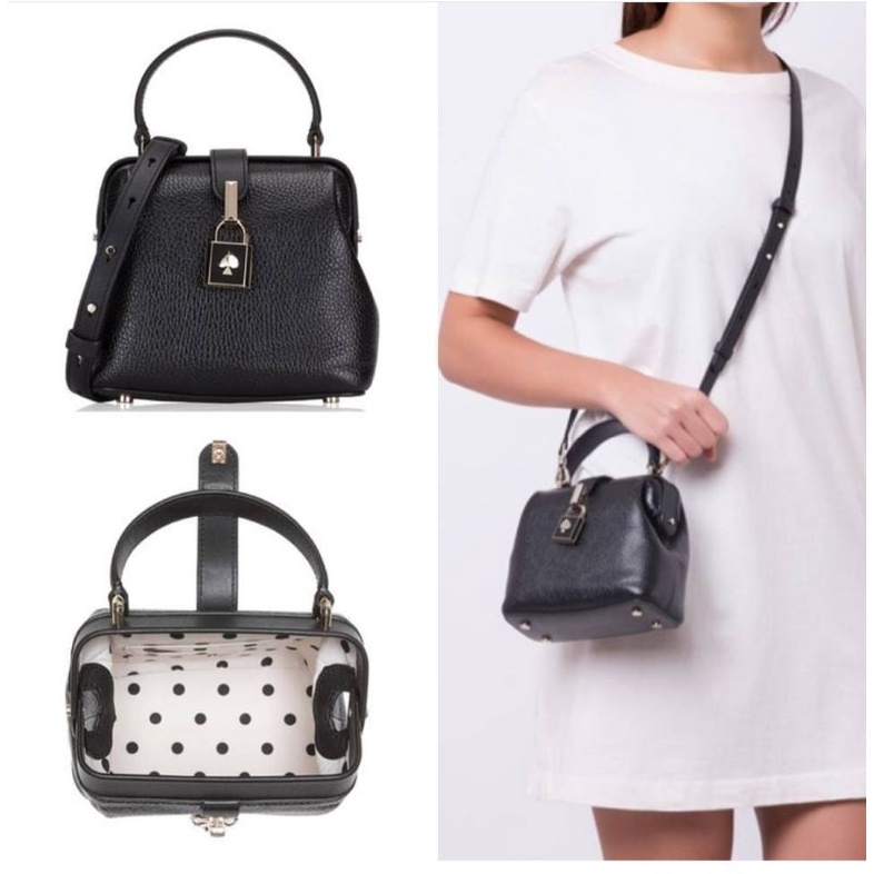 remedy small top handel black tas wanita
