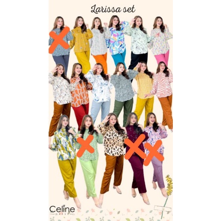 Larissa sett 11 by Celine dress/sett kekinian terbaru 2022