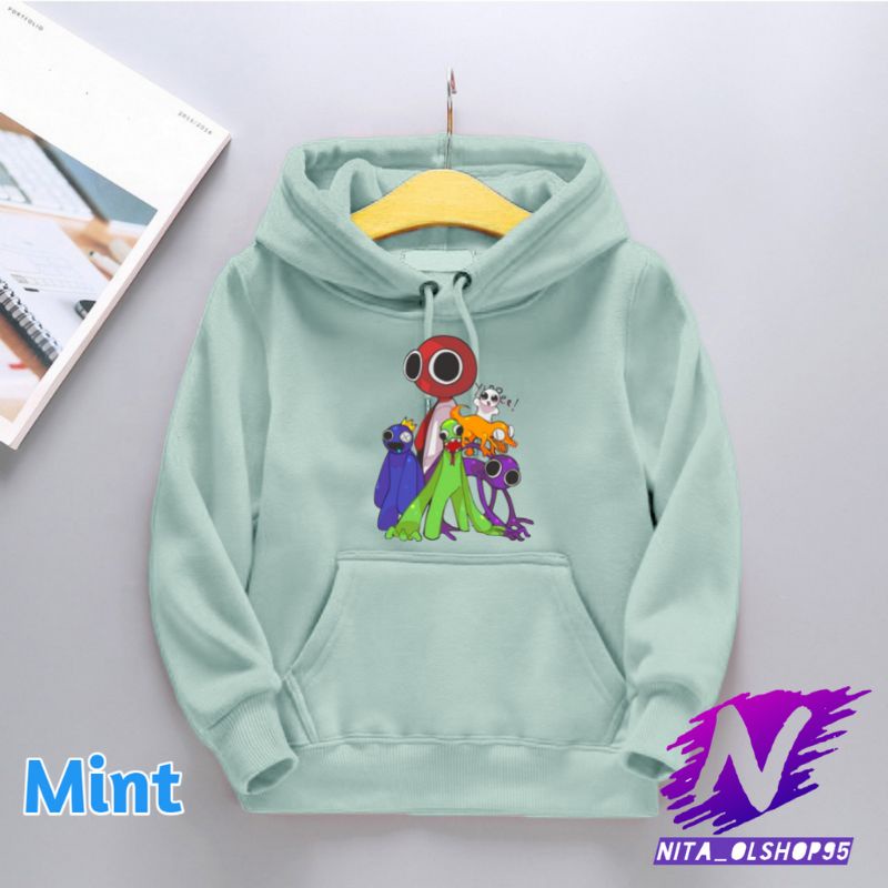 rainbow friends terbaru hoodie anak rainbow friends