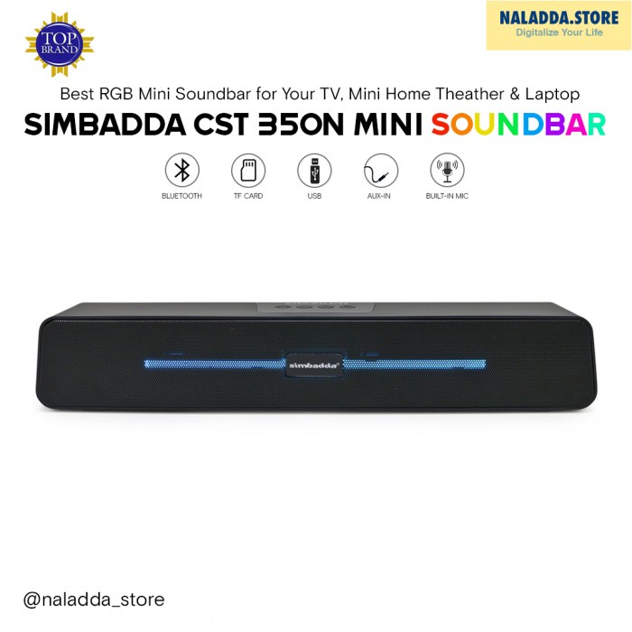 Jual Speaker Simbadda Cst N Mini Speaker Bluetooth Soundbar Portable Super Bass Karaoke Bass