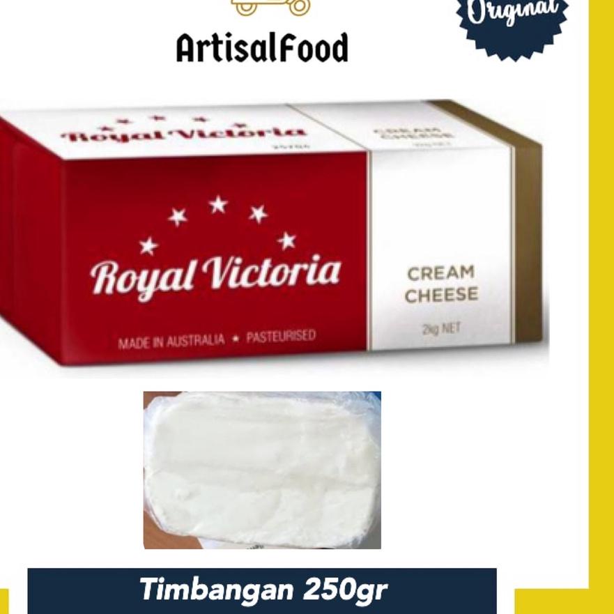 

SALE!!ROYAL VICTORIA Keju Krim Cream Cheese 250gr TIMBANGAN 250 gr|KD6