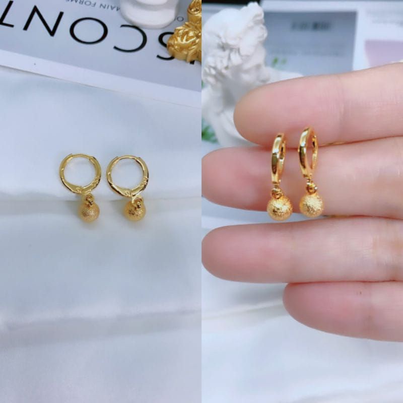 ANTING LAPIS EMAS IMPORT ANTING BOBA FASHION KOREA