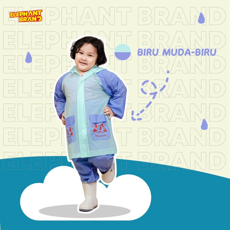 Jas Hujan Jaket Celana Kidz Elephant Brand