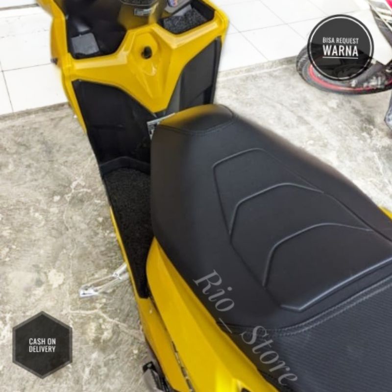 Cover Sarung Kulit Variasi Jok Motor Honda Vario 110 125 150 160 Old New LED Karbu CBS ABS MBtech Te