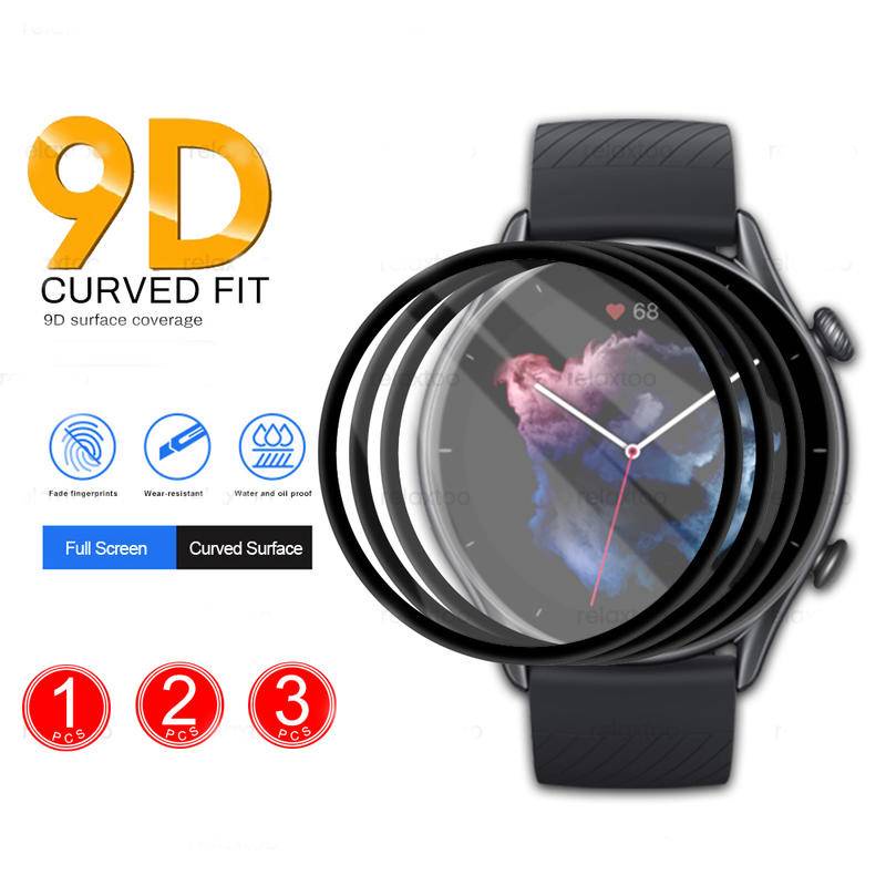 1-3pcs Film Pelindung Layar 9D Curved Untuk Smartwatch Xiaomi Redmi 2 Lite