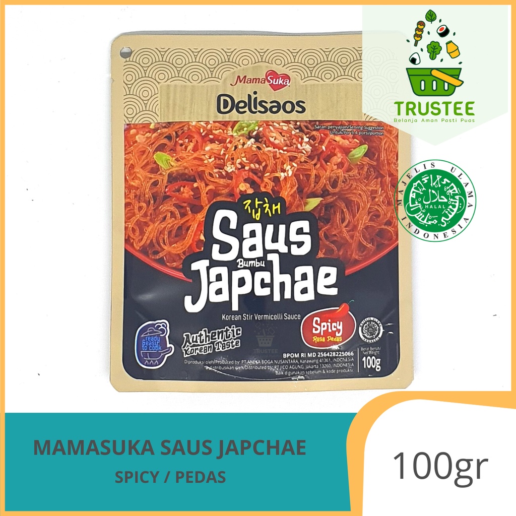 Saus Japchae / Stir Vermicelli MamaSuka Delisaos Sauce saos Bumbu Korea 100 gr