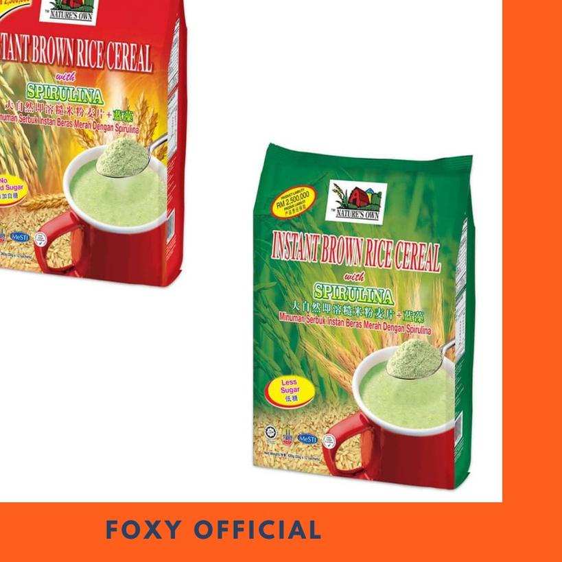 

Sereal Spirulina Instant With Brown Rice Nature Own - Spirunila Cereal Instan Nature's Own 360 gr