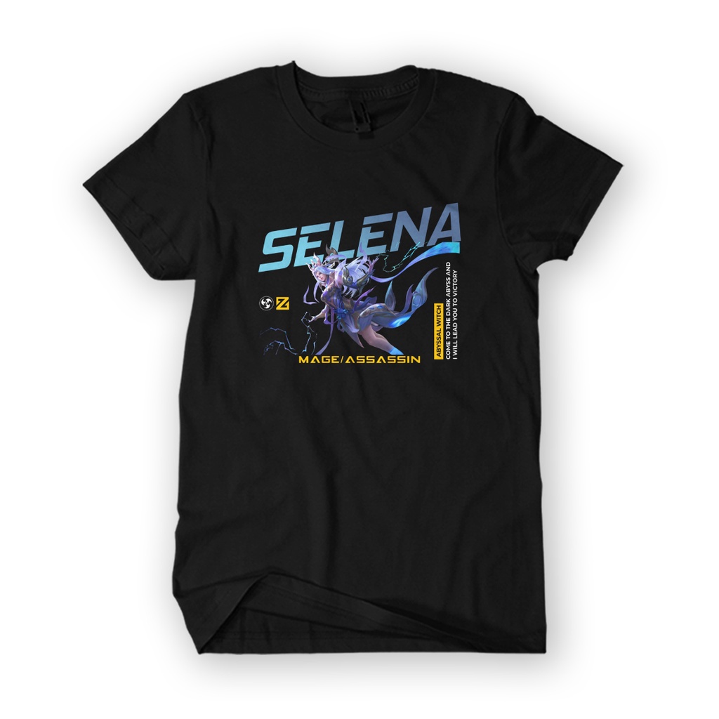 Kaos SELENA THUNDER FLASH Cotton 30s Distro Baju Hero Game ML Pria Wanita Unisex