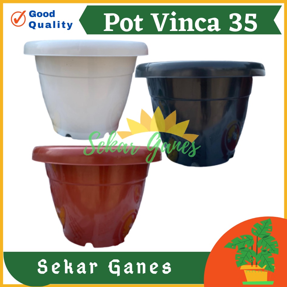 TERMURAH PROMO Pot Gentong VINCA 35 Putih Hitam Coklat Pot Tanaman Plastik Bunga Jumbo Besar Murah Grosir 40 cm Pot Tulip 45 20 30 Galaxy 25 40-Pot Bunga Putih 35 Strawberry | Pot Tanaman Plastik Besar