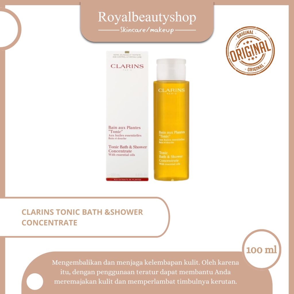 Clarins Tonic Bath &amp; Shower Concentrate 100 ML -  refill 200 ml