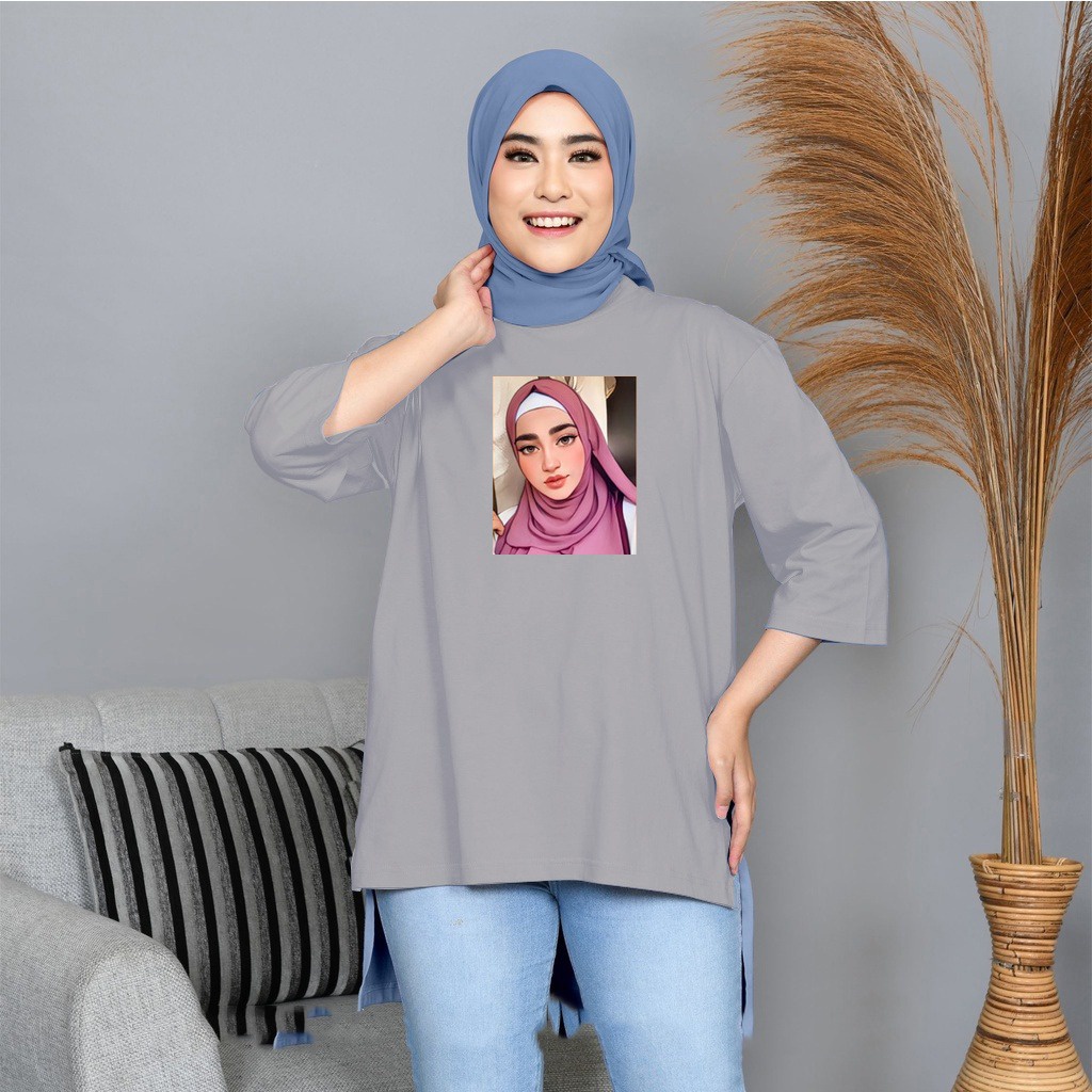 FC - TUNIK BASIC OVERSIZE WANITA HIJAB'S VARIASI 0120 DTF