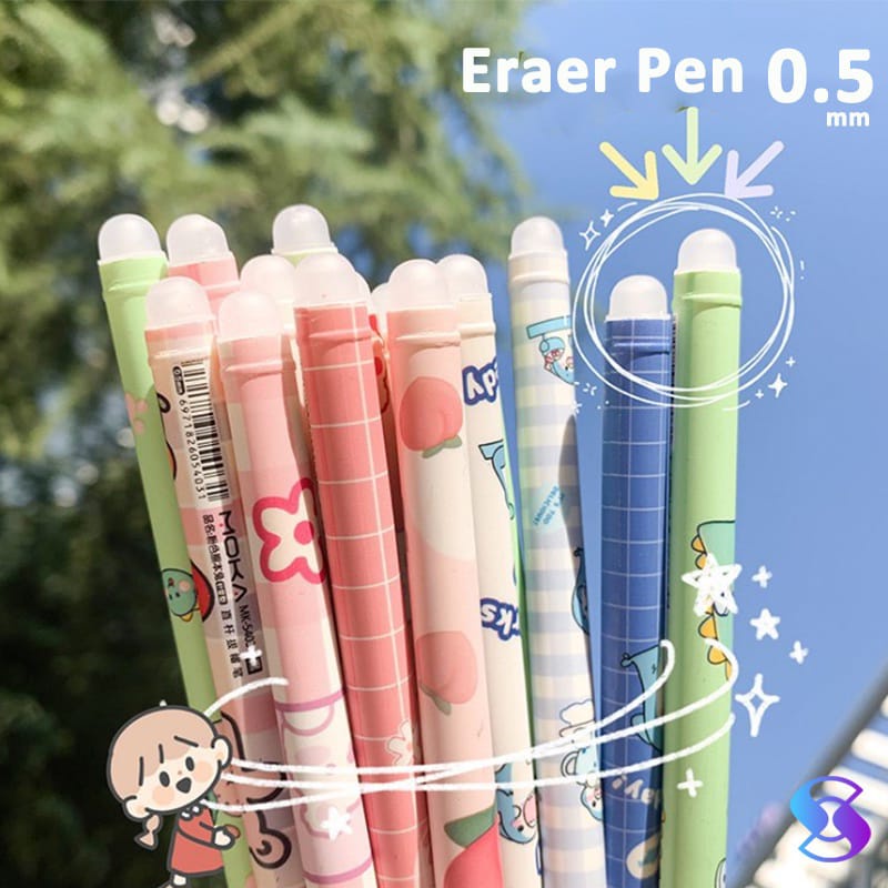 PULPEN Karakter lucu bisa di hapus tanpa tipX Pen Jelly