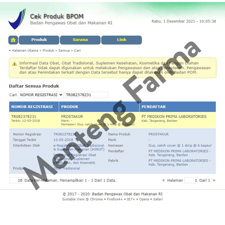 Prostakur 6 Kapsul - Memelihara Kesehatan Prostat