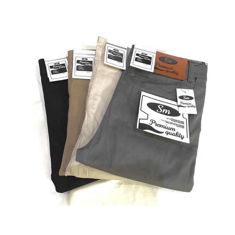 Celana Chinos Panjang Pria Slimfit Bahan Melar  premium