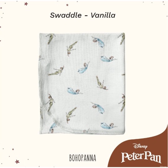 BOHOPANNA x Disney Peterpan Swaddle | Bedong Bayi