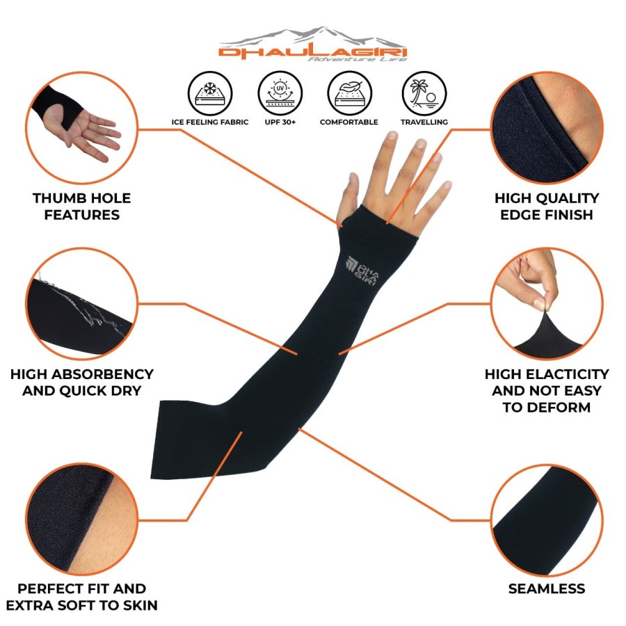 Manset Arm Sleeve Dhaulagiri Pelindung Tangan Outdoor Anti UV Original