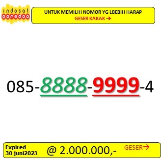 NOMOR INDOSAT LANGKA JARANG ADA
