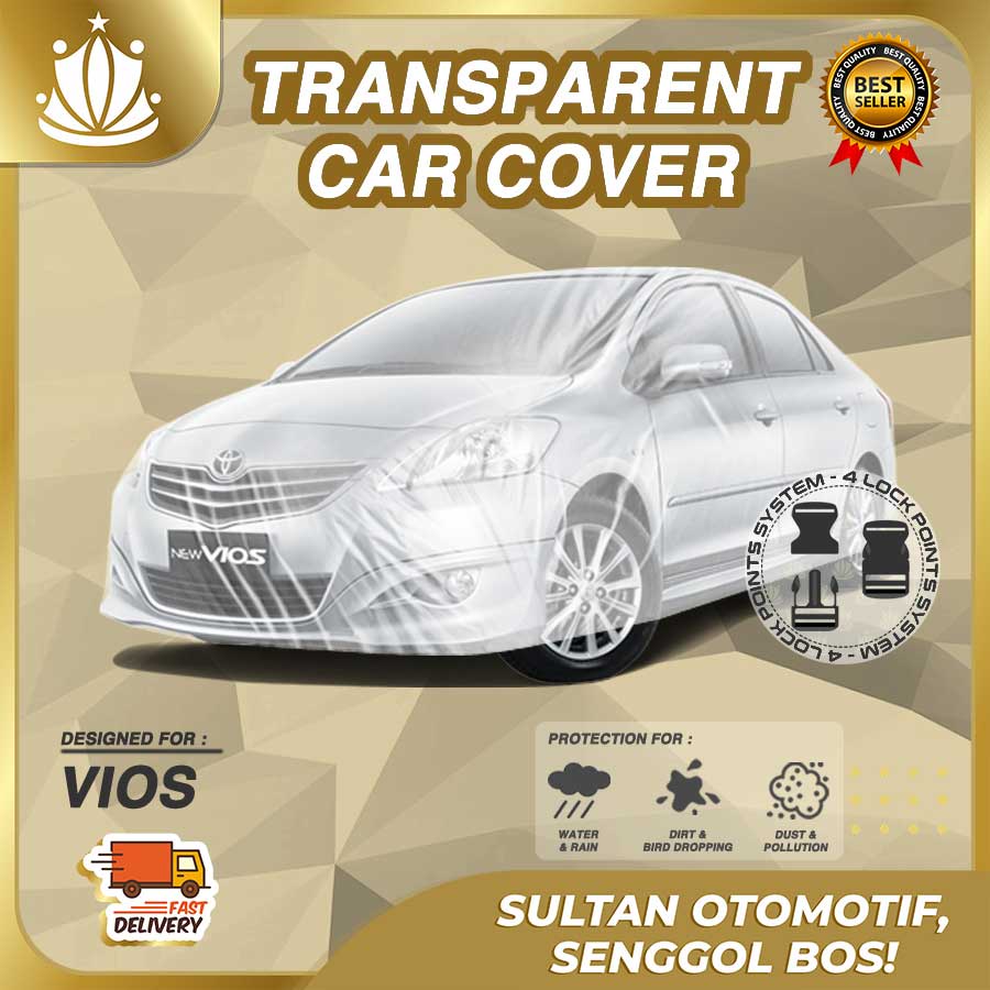 Body Cover Mobil Plastik TEBAL Vios Limo Lama Old WATERPROOF