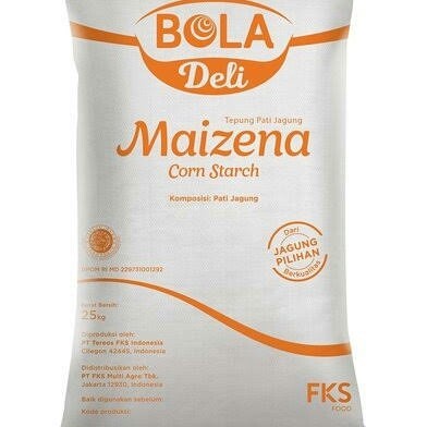

Tepung Tepung Maizena 1 Sak 25Kg Tepung Pati Jagung /Corn Starch Bola Deli