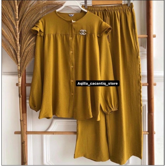 [COD] Hashiva - Pakaian Muslim Wanita Setelan Reva Set M/L/XL/XXL