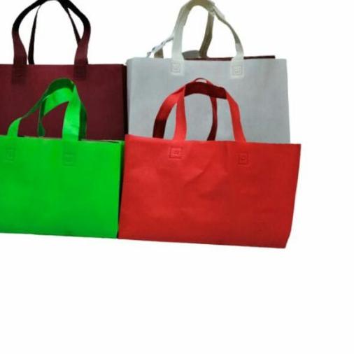 

tas spunbond cake kotak Brownies box kue tas Goodie bag brownies HLSBC - marun