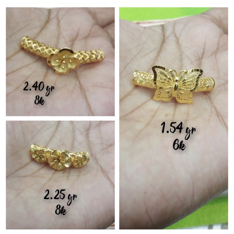 Liontin charm gelang kadar 300 dan 375 fashion