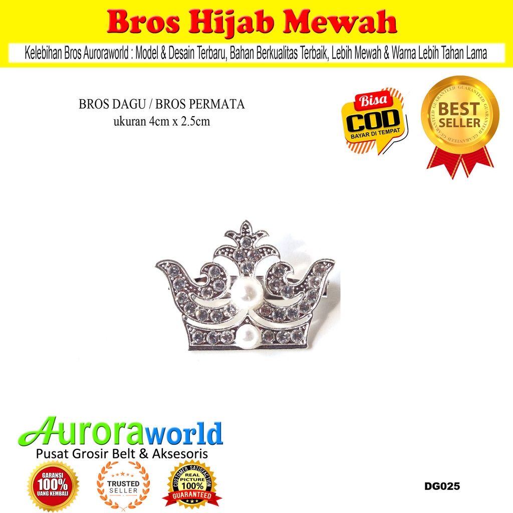 Auroraworld Bros Hijab Bros Mewah Kualitas Super bisa COD