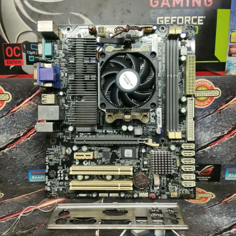 Motherboard AMD ECS Socket AM3 Processor AMD Athlon II X4 640 Quadcore