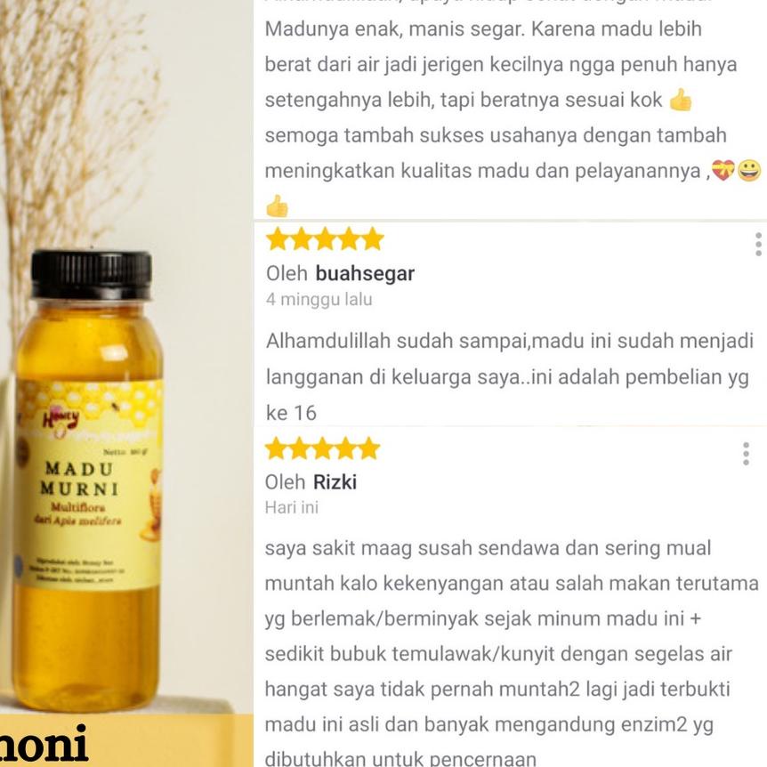 

BISA COD ✔️Madu Asli / Madu Murni Multiflora 350 Gram|KD7
