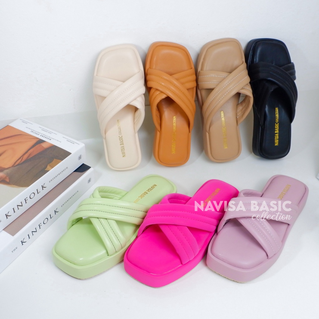 Sandal wanita Silang Empuk Sandal ootd Sandal Winod Damelia Pluvia