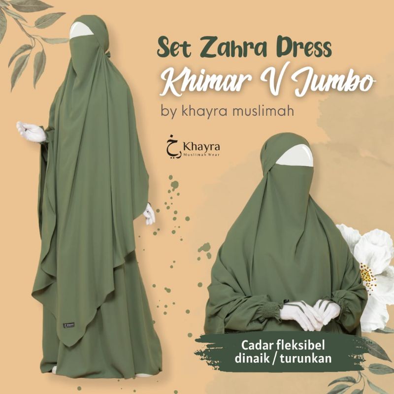 SET DRESS ZAHRA BY KHAYRA MUSLIMAH