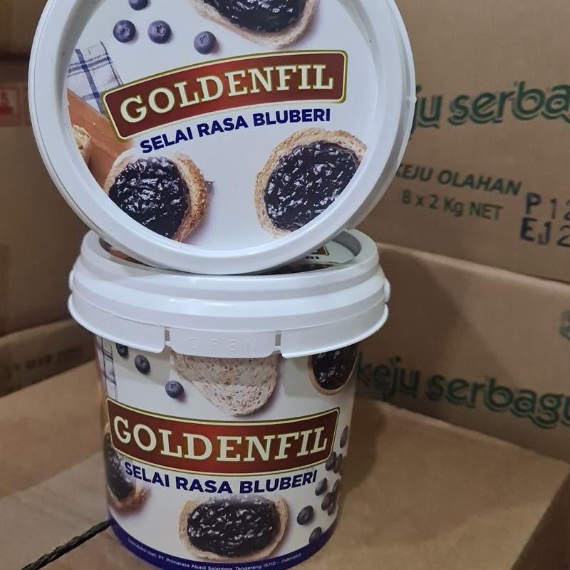 

EXCLUSIVE!GOLDENFIL BLUEBERRY JAM 1KG SELAI BUAH BLUBERI 1 KG|KD4