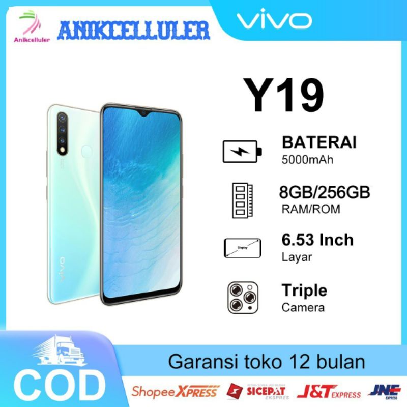 HP VIVO Y19 Ram 8GB/ROM 256GB Android smartphone